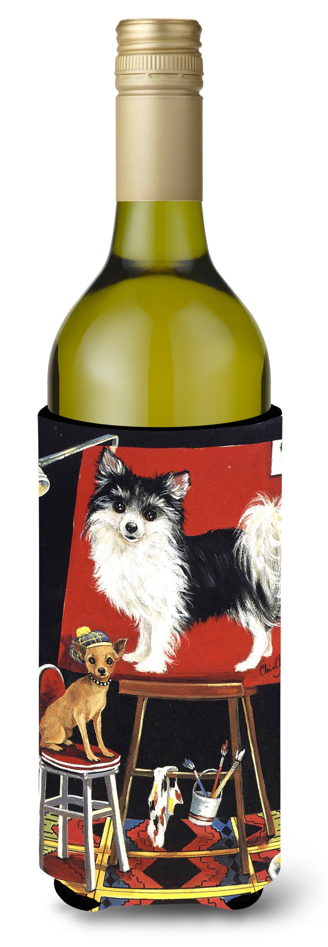 Chihuahua Think Big Wine Bottle Hugger PPP3072LITERK by Caroline&#39;s Treasures