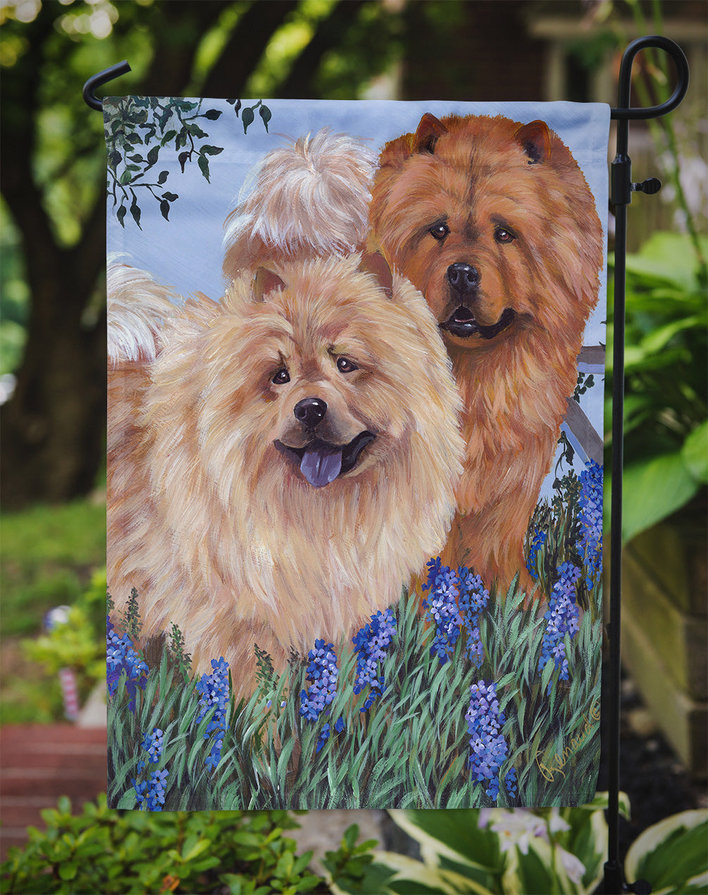 Chow Chow Meadow Flag Garden Size PPP3073GF