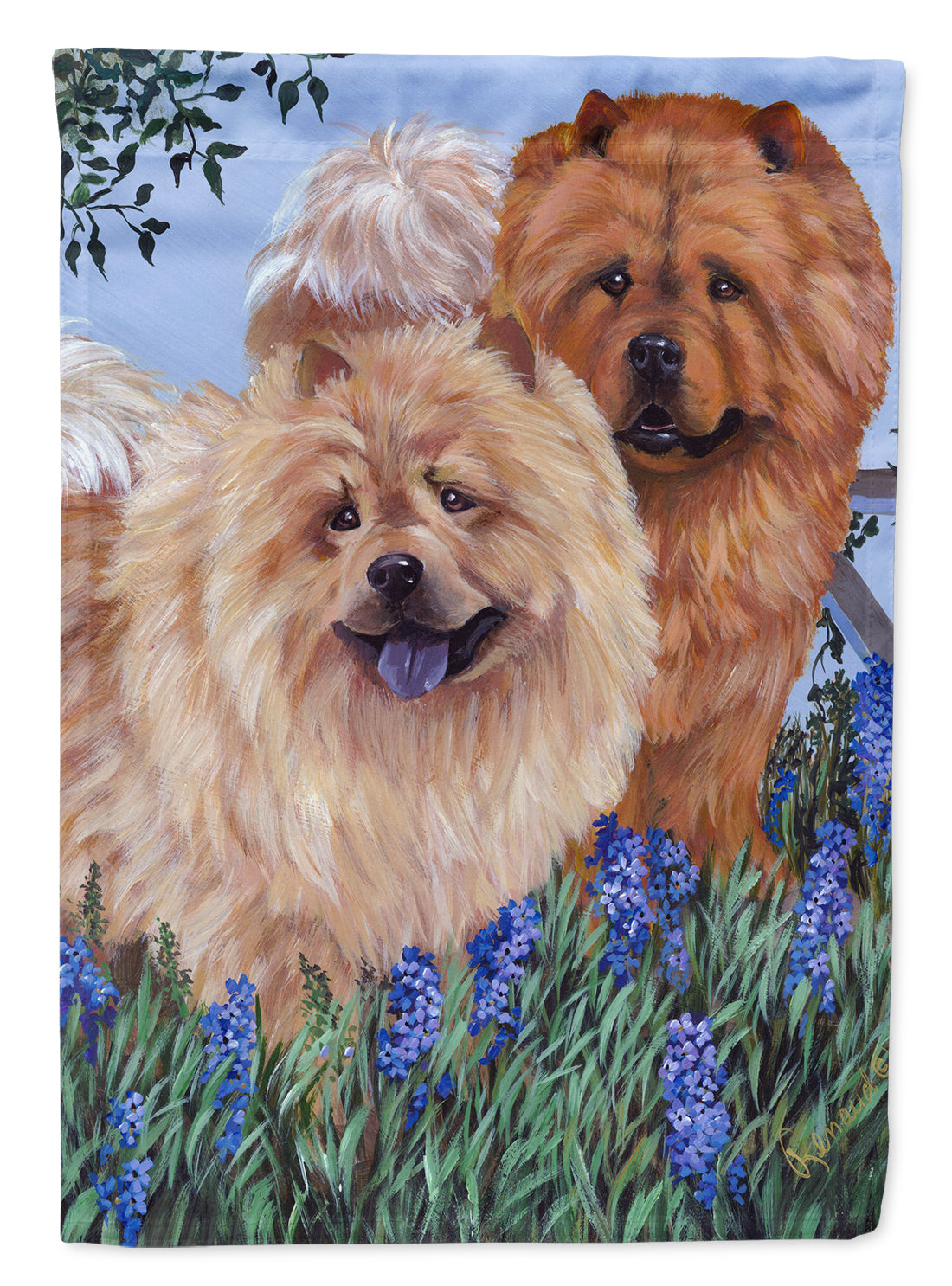 Chow Chow Meadow Flag Garden Size PPP3073GF  the-store.com.