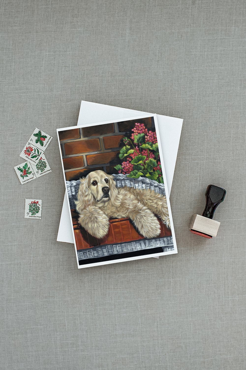 Cocker Spaniel Life is Good Greeting Cards and Envelopes Pack of 8 - the-store.com