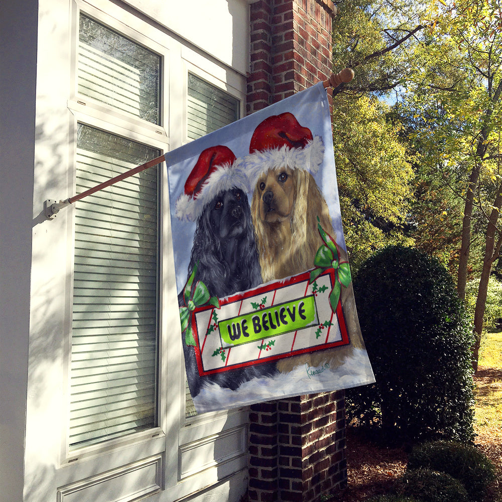Cocker Spaniel Christmas Flag Canvas House Size PPP3075CHF  the-store.com.