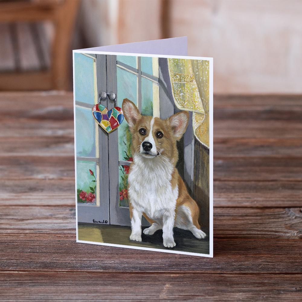 Buy this Corgi Suncatcher Greeting Cards and Envelopes Pack of 8
