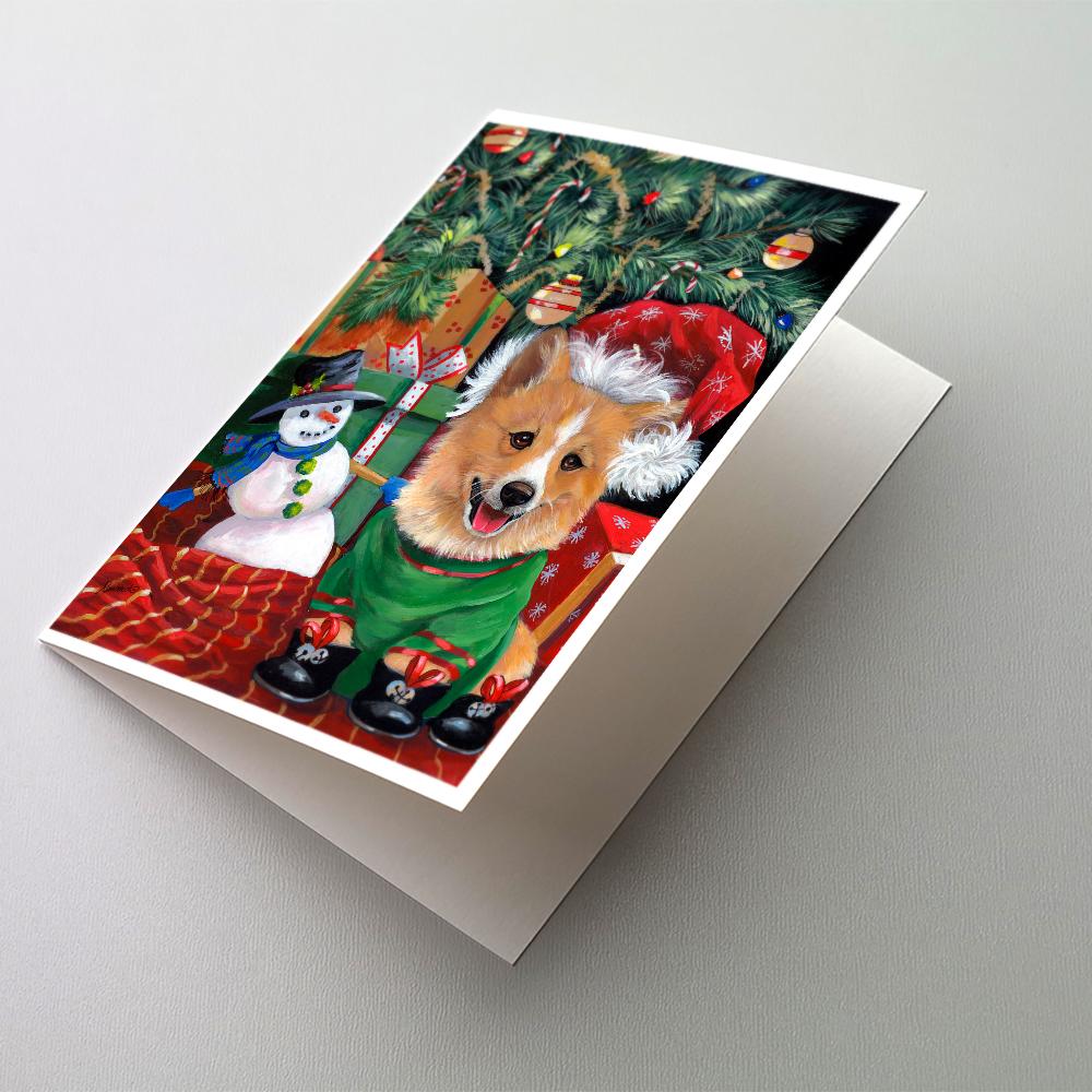 Buy this Corgi Under my Christmas Tree Greeting Cards and Envelopes Pack of 8