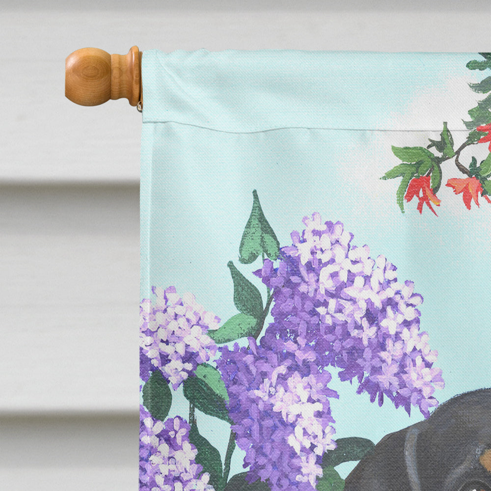 Dachshund Blooms Flag Canvas House Size PPP3080CHF  the-store.com.