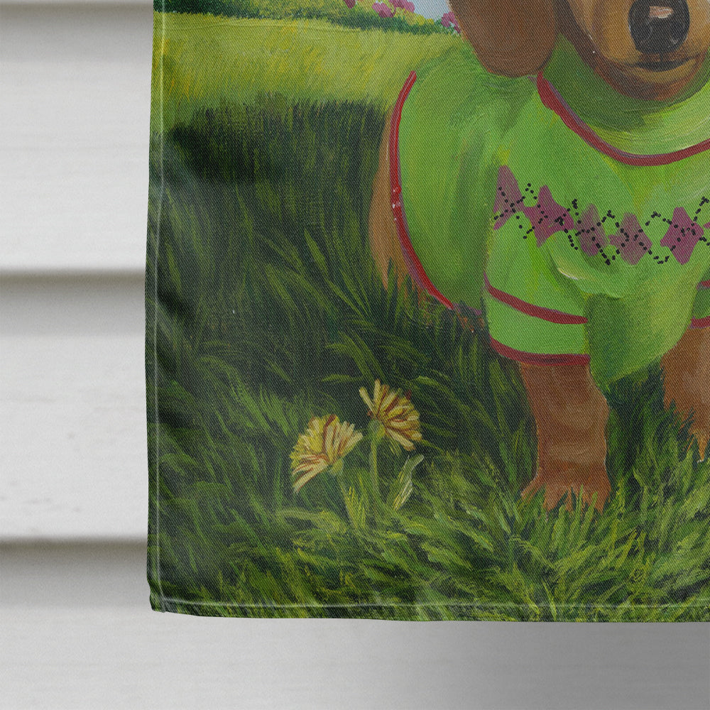 Dachshund Hot Doggies Flag Canvas House Size PPP3084CHF  the-store.com.
