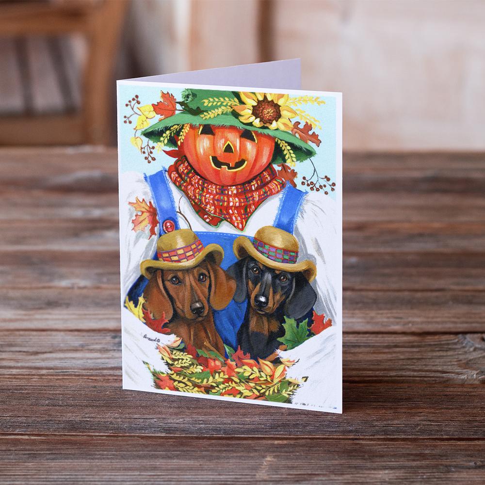 Buy this Dachshund Fall Scarecrow Greeting Cards and Envelopes Pack of 8