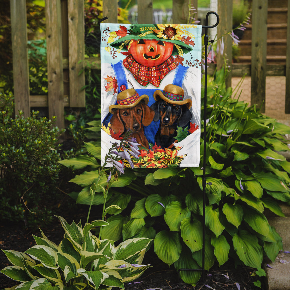 Dachshund Fall Scarecrow Flag Garden Size PPP3086GF  the-store.com.