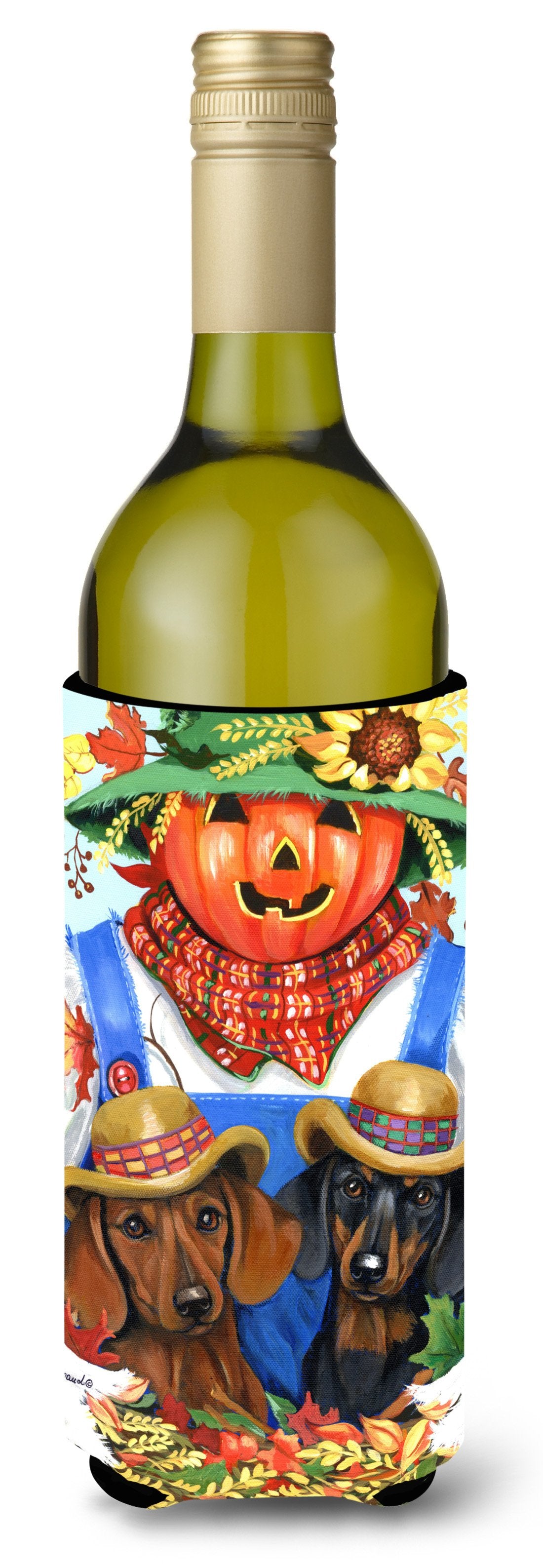 Dachshund Fall Scarecrow Wine Bottle Hugger PPP3086LITERK by Caroline&#39;s Treasures