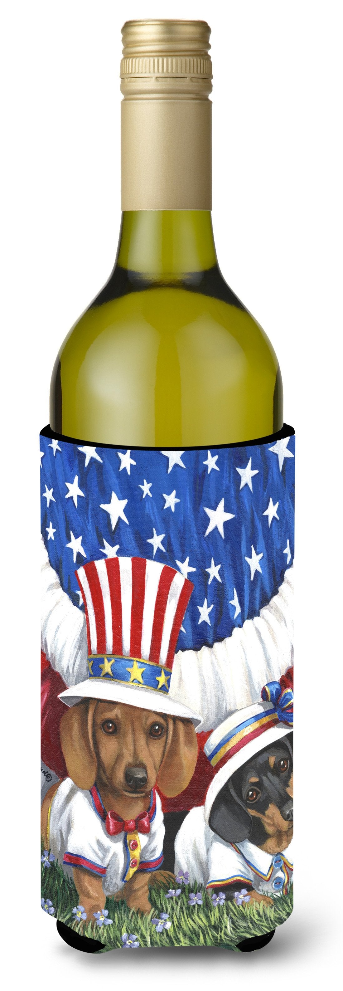 Dachshund USA Wine Bottle Hugger PPP3088LITERK by Caroline&#39;s Treasures