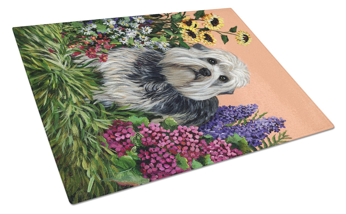 Dandie Dinmont Terrier Glass Cutting Board Large PPP3089LCB by Caroline&#39;s Treasures