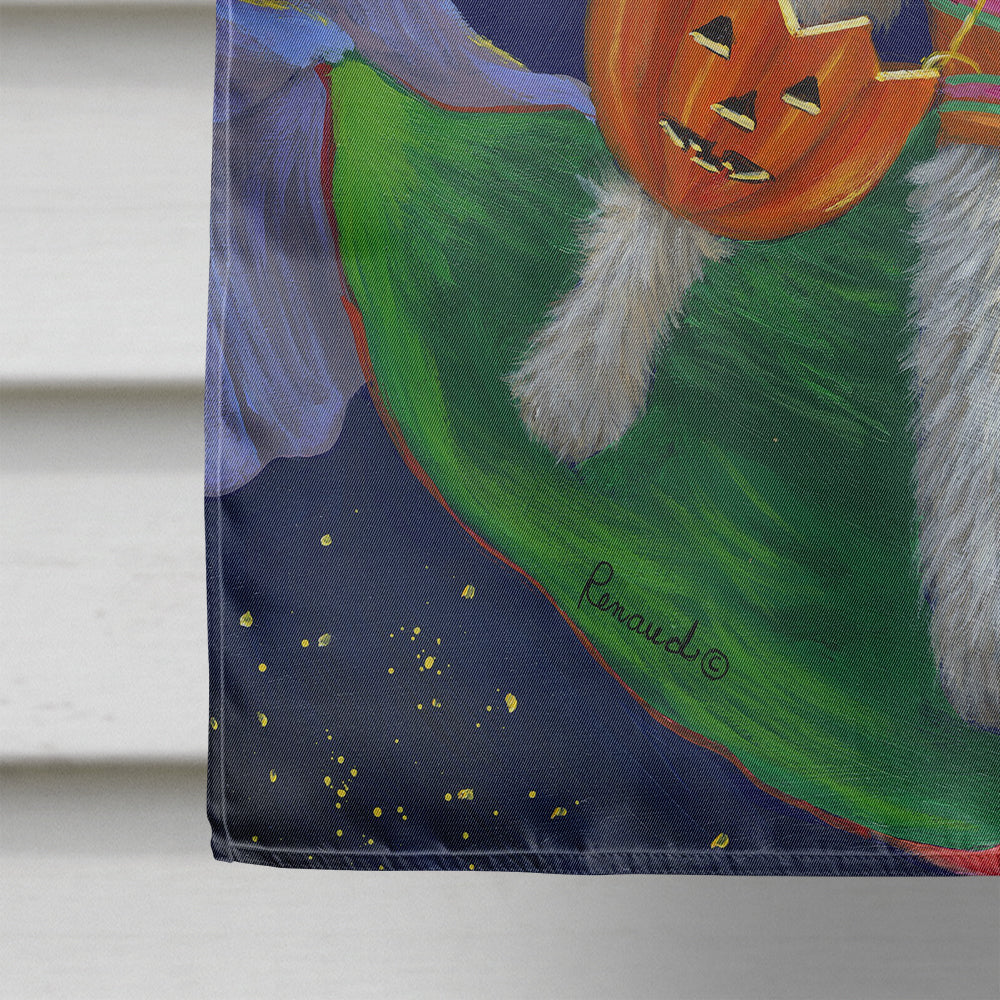 Fox Terrier Halloween Trick or Treat Flag Canvas House Size PPP3093CHF