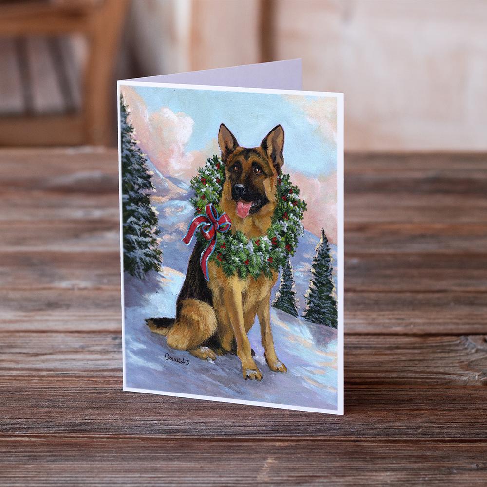 German Shepherd Christmas Honor Greeting Cards and Envelopes Pack of 8 - the-store.com