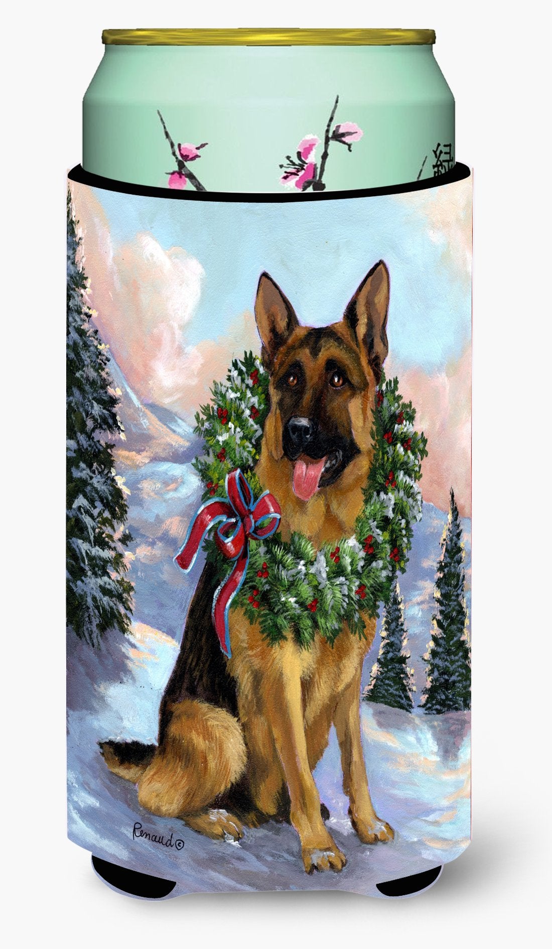 German Shepherd Christmas Honor Tall Boy Hugger PPP3098TBC by Caroline&#39;s Treasures