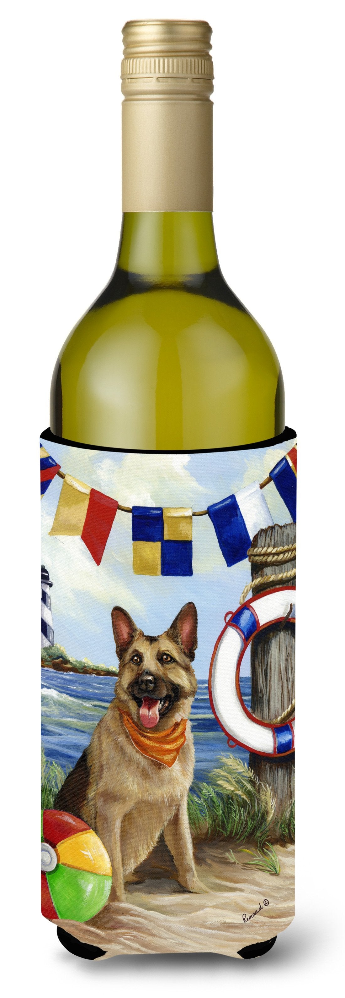 German Shepherd Life Saver Wine Bottle Hugger PPP3099LITERK by Caroline&#39;s Treasures