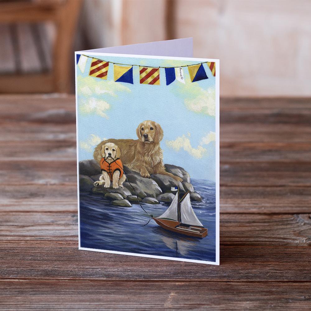 Buy this Golden Retriever Retreat Greeting Cards and Envelopes Pack of 8
