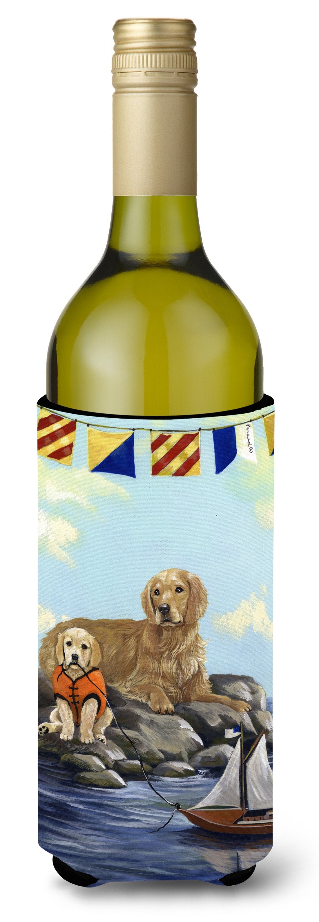 Golden Retriever Retreat Wine Bottle Hugger PPP3100LITERK by Caroline&#39;s Treasures