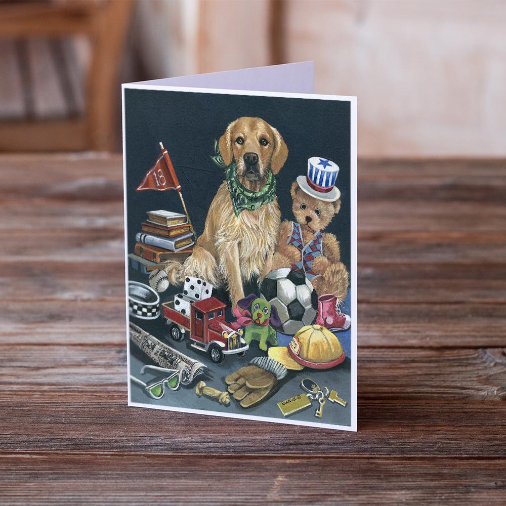 Golden Retriever Toys Greeting Cards and Envelopes Pack of 8 - the-store.com