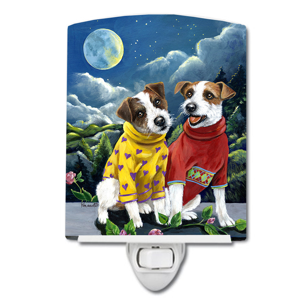 Jack Russell Terrier Moon Phase Ceramic Night Light PPP3106CNL - the-store.com