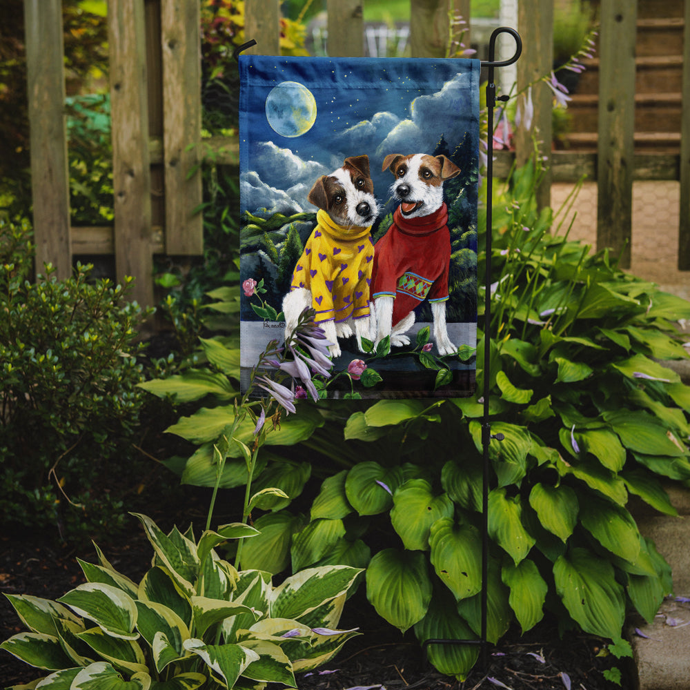Jack Russell Terrier Moon Phase Flag Garden Size PPP3106GF  the-store.com.