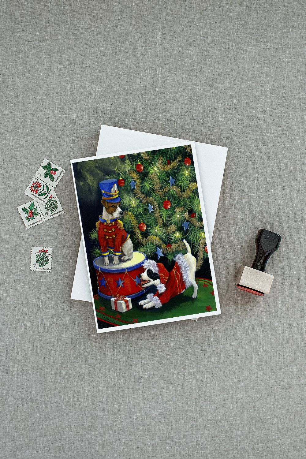 Jack Russell Christmas My Gift Greeting Cards and Envelopes Pack of 8 - the-store.com