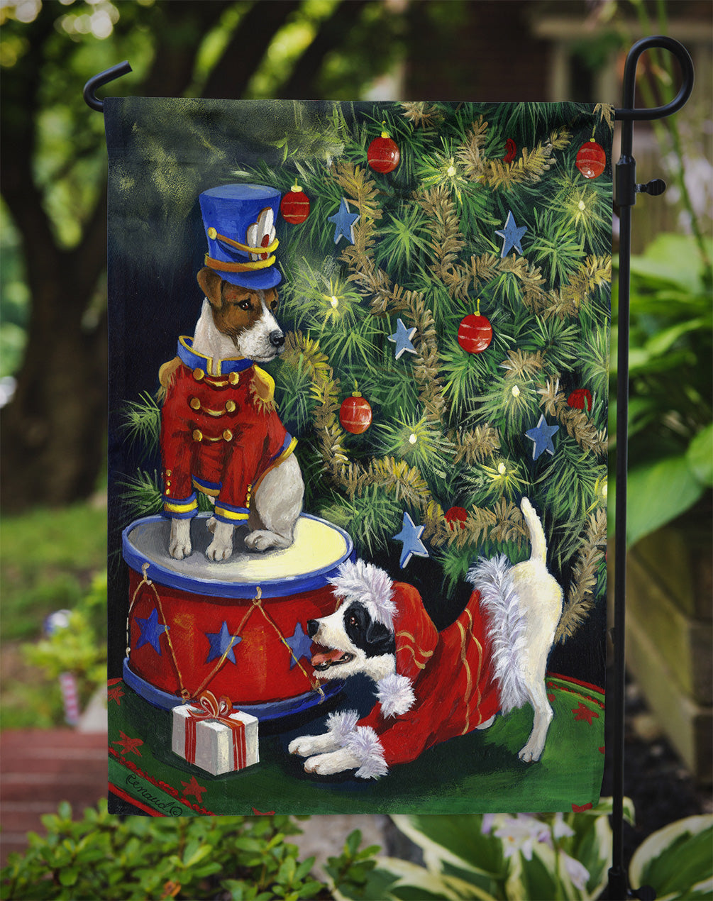 Jack Russell Christmas My Gift Flag Garden Size PPP3107GF  the-store.com.
