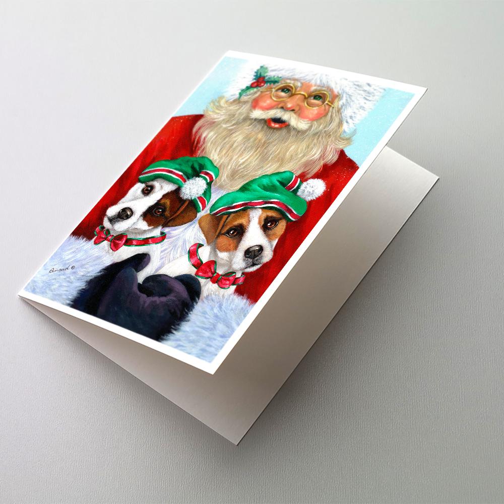 Buy this Jack Russell Christmas Santa Greeting Cards and Envelopes Pack of 8