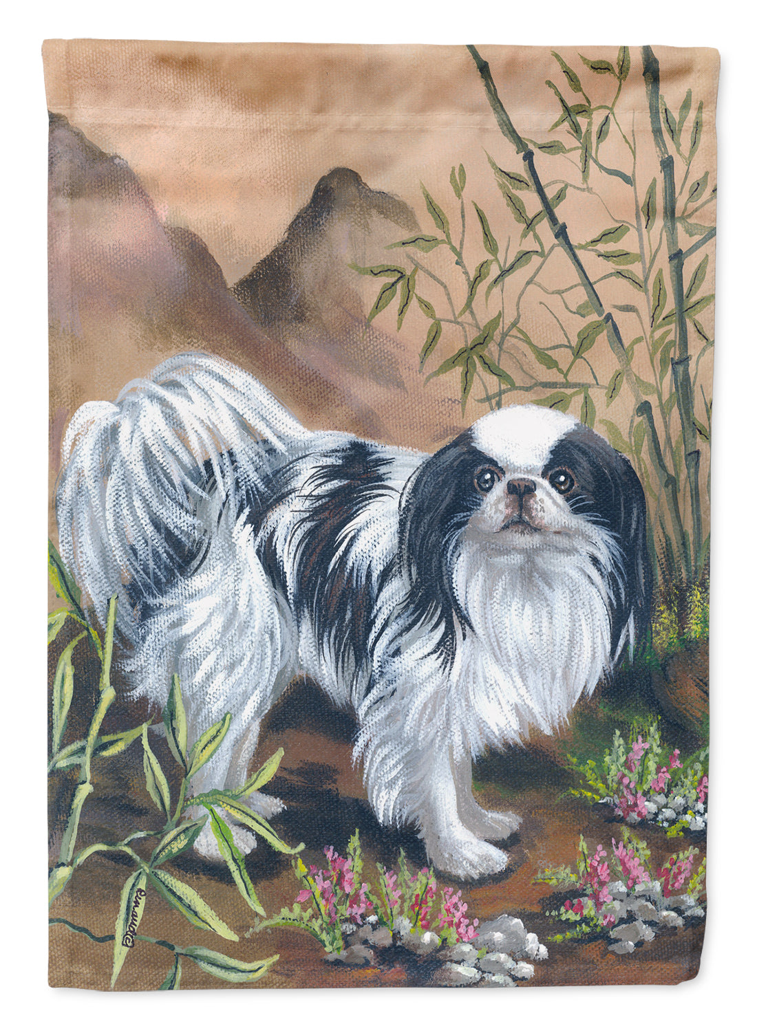 Japanese Chin Flag Canvas House Size PPP3109CHF