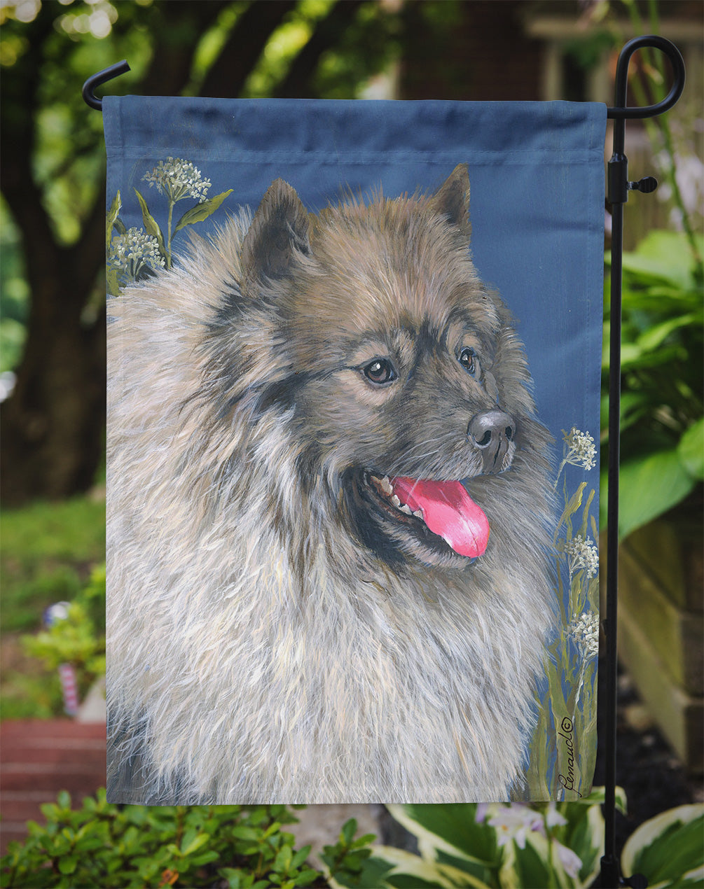 Keeshond Flag Garden Size PPP3110GF  the-store.com.