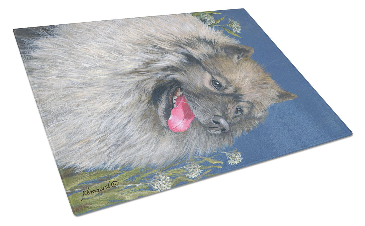 Keeshond Glass Cutting Board Large PPP3110LCB by Caroline&#39;s Treasures
