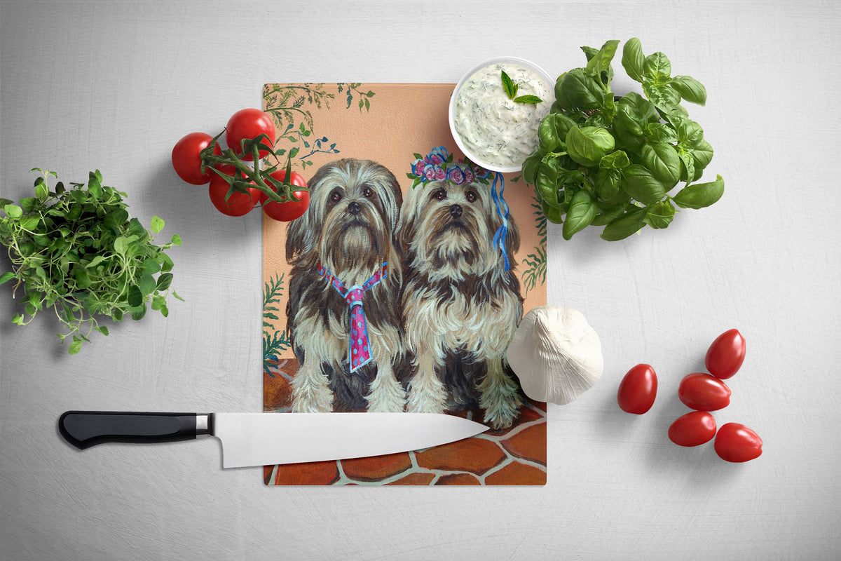 Caroline's Treasures Lowchen Glass Cutting Boards – Durable, Decorative Kitchen Art Large PPP3111LCB