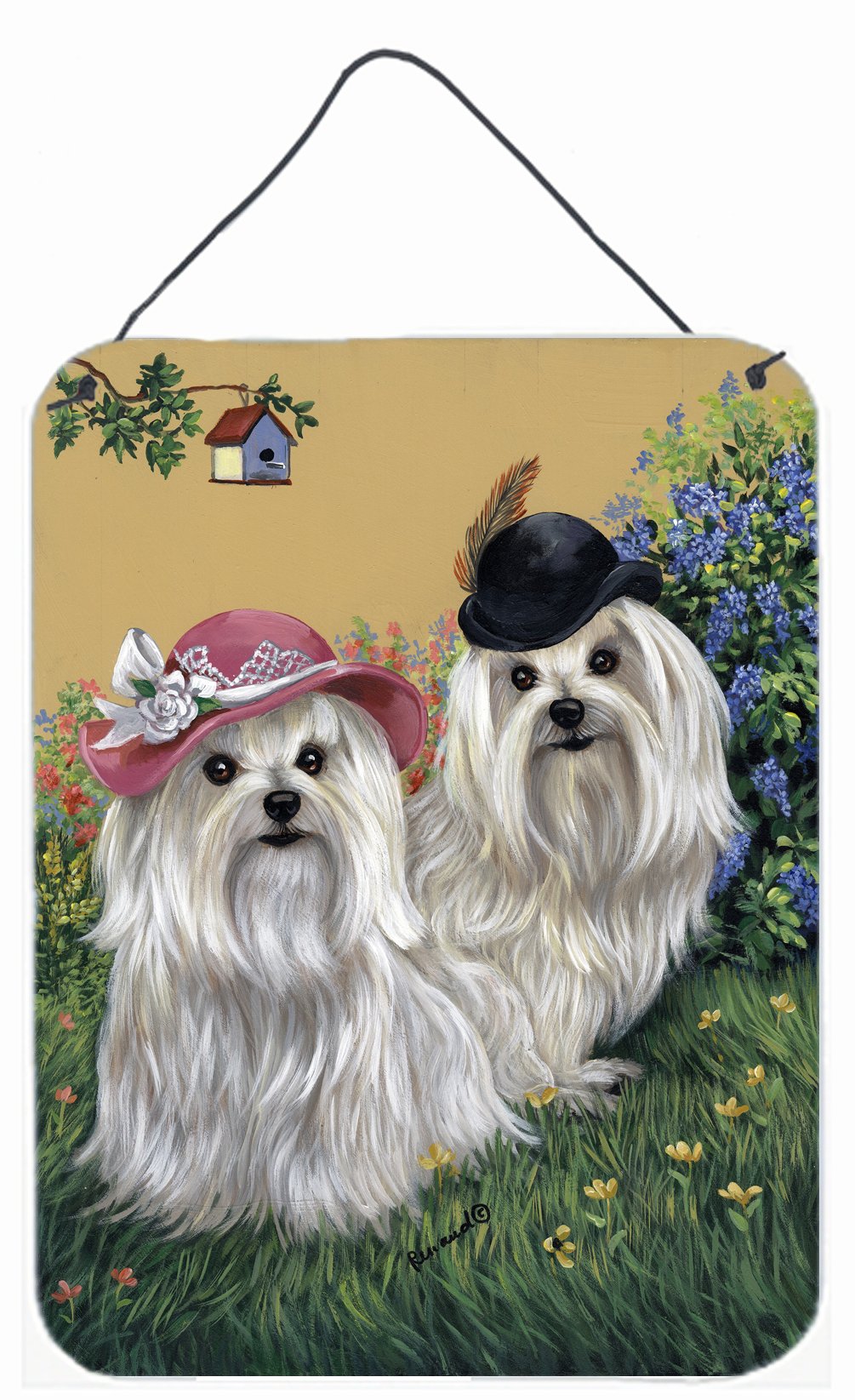 Buy this Maltese Mr &amp; Mrs Wall or Door Hanging Prints PPP3112DS1216