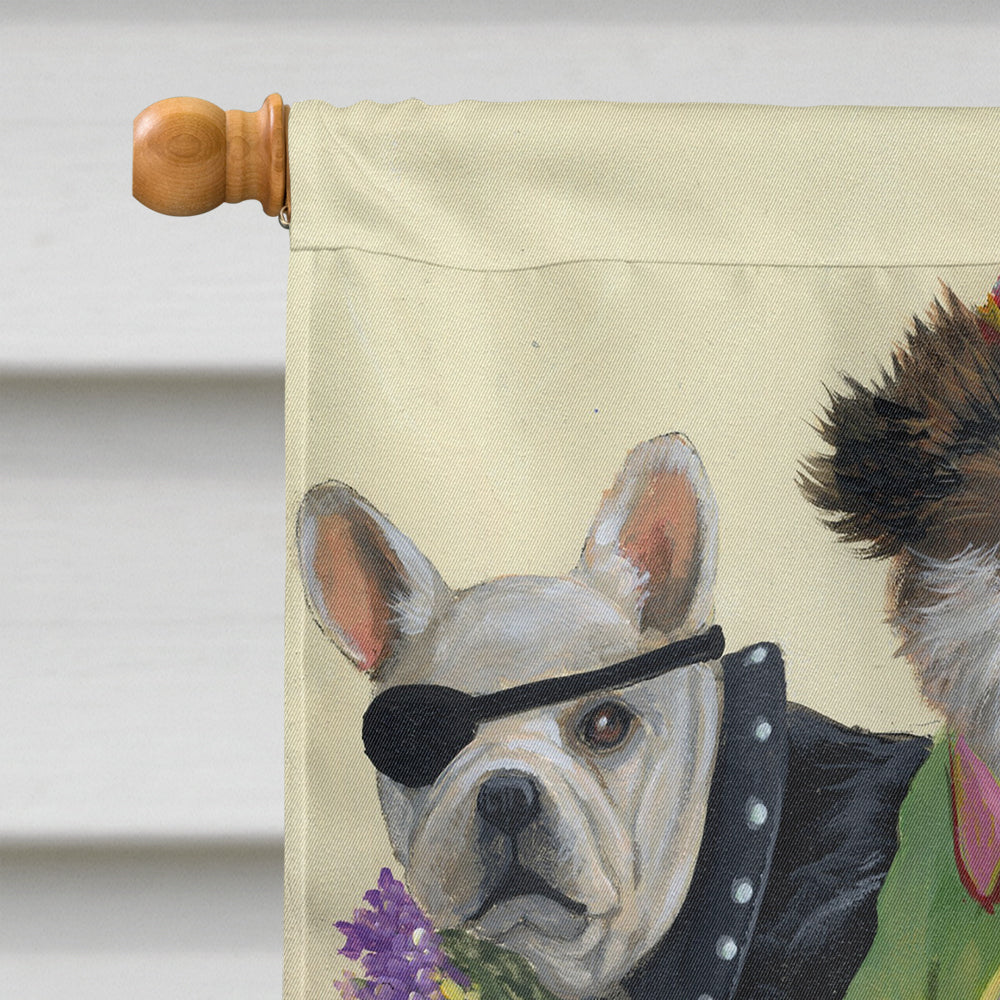 Dogs Mutli-Breed Neighborhood Flag Canvas House Size PPP3115CHF  the-store.com.