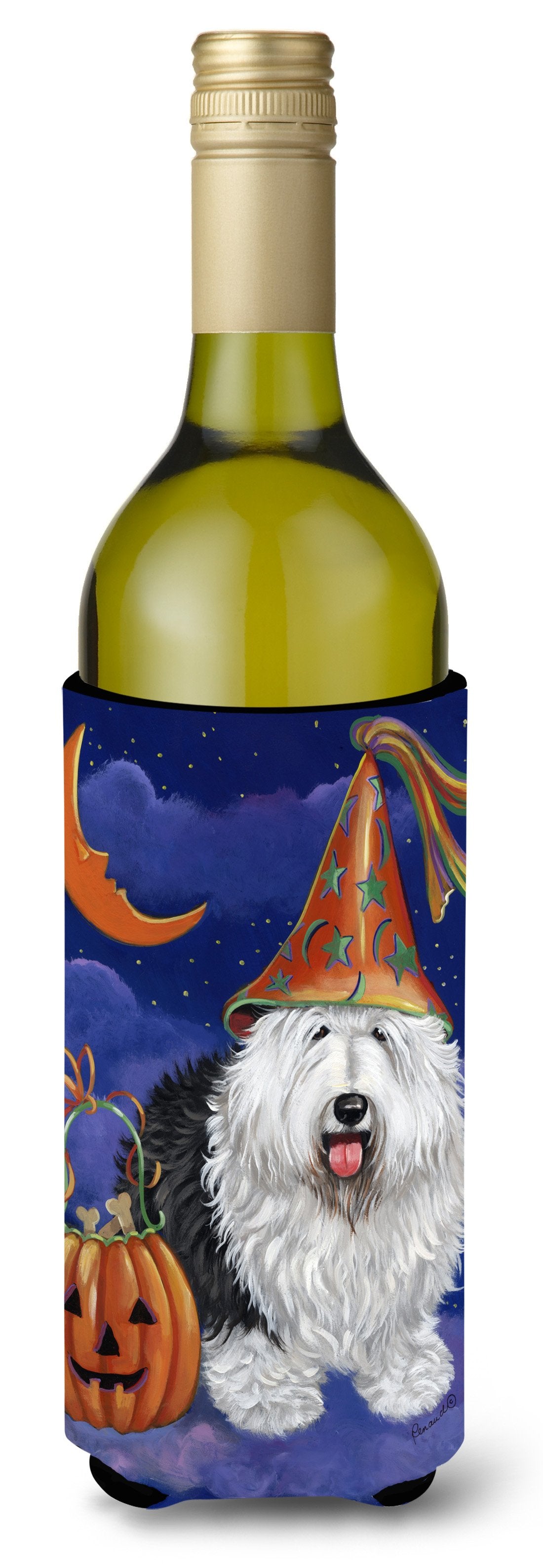 Old English Sheepdog Halloween Wine Bottle Hugger PPP3118LITERK by Caroline&#39;s Treasures