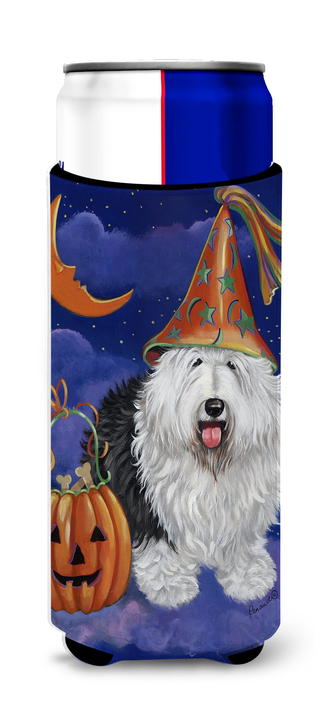 Old English Sheepdog Halloween Ultra Hugger for slim cans PPP3118MUK