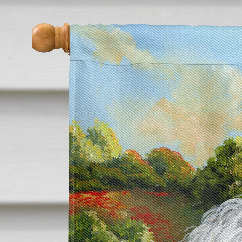 Old English Sheepdog Heaven Flag Canvas House Size PPP3119CHF  the-store.com.