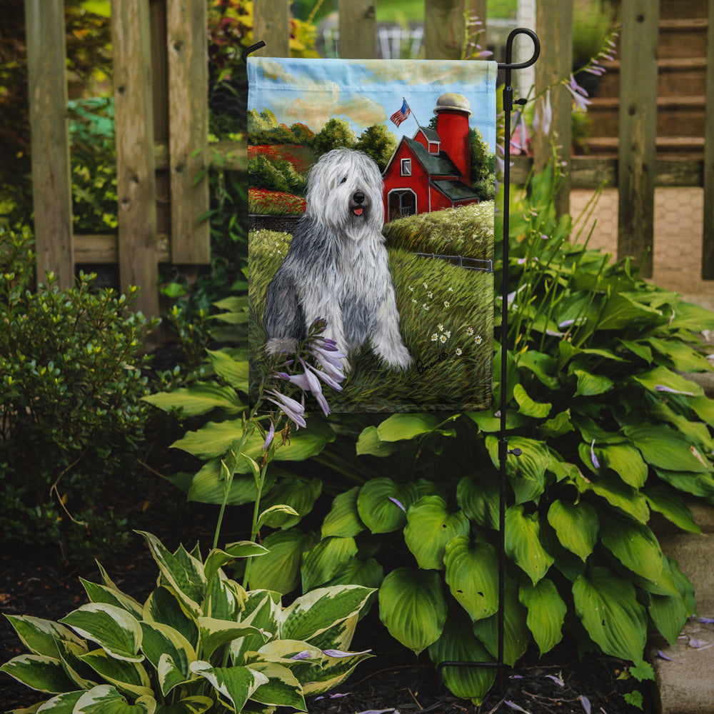 Caroline's Treasures Old English Sheepdog Heaven Garden Flag – Decorative Outdoor Yard Flag PPP3119GF