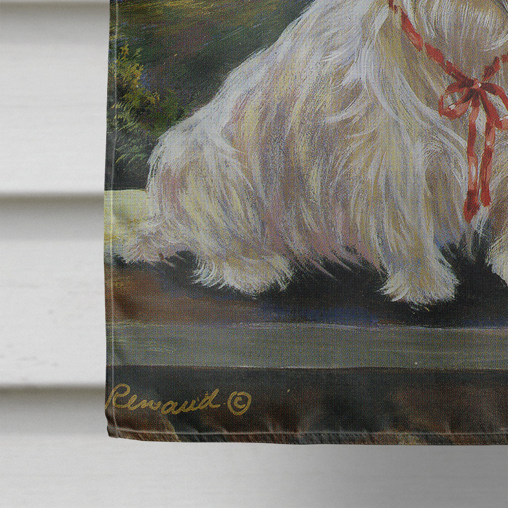 Westie Moonlight Stroll Flag Canvas House Size PPP3122CHF