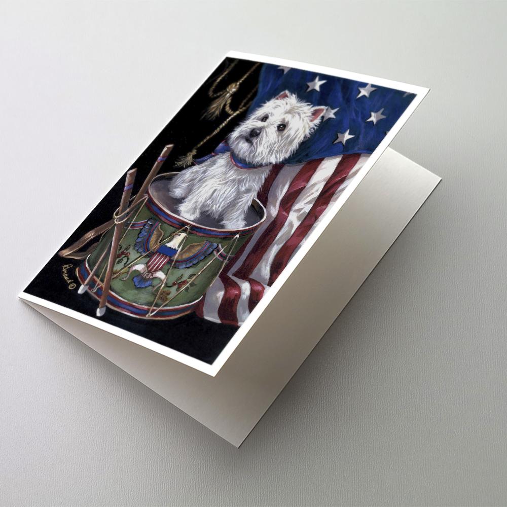 Buy this Westie Little Drummer Boy USA Greeting Cards and Envelopes Pack of 8