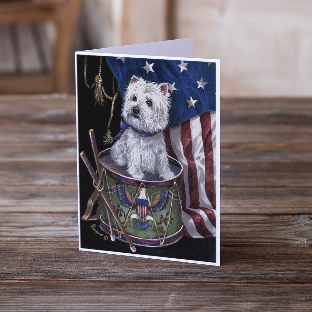 Buy this Westie Little Drummer Boy USA Greeting Cards and Envelopes Pack of 8