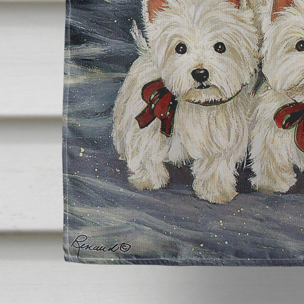 Westie Christmas Family Tree Flag Canvas House Size PPP3130CHF  the-store.com.