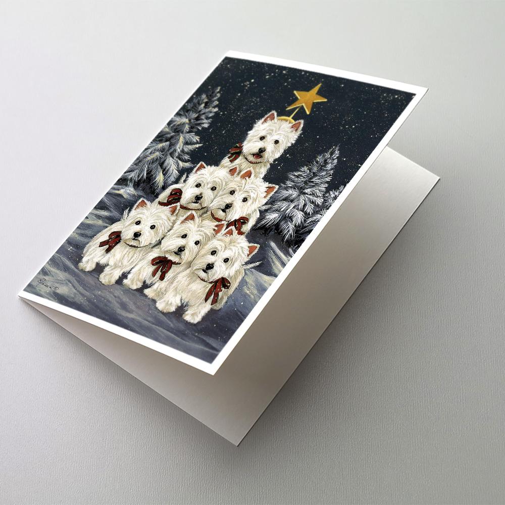 Buy this Westie Christmas Family Tree Greeting Cards and Envelopes Pack of 8