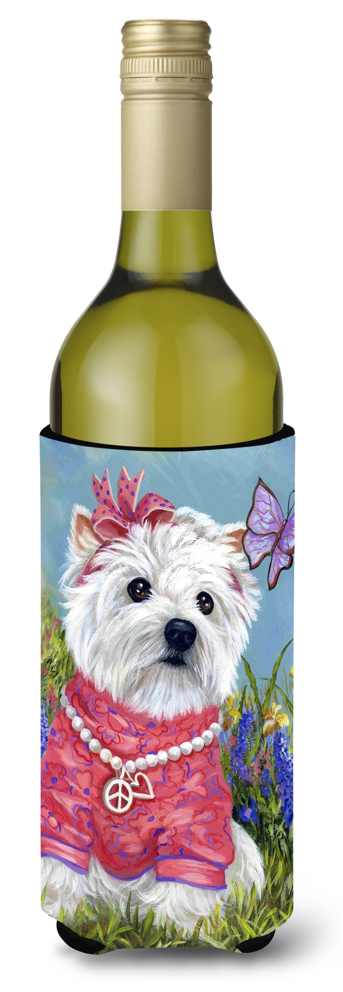 Westie Springtime Wine Bottle Hugger PPP3132LITERK by Caroline&#39;s Treasures