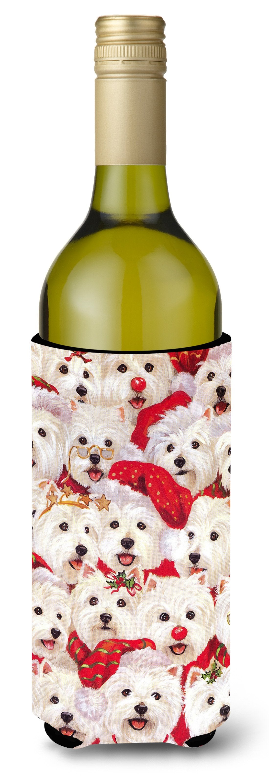 Westie Christmas a Plenty Wine Bottle Hugger PPP3133LITERK by Caroline&#39;s Treasures