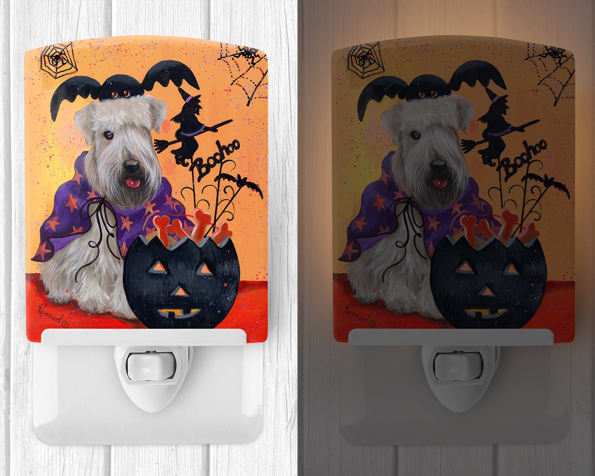 Wheaten Terrier Halloween Ceramic Night Light PPP3136CNL - the-store.com