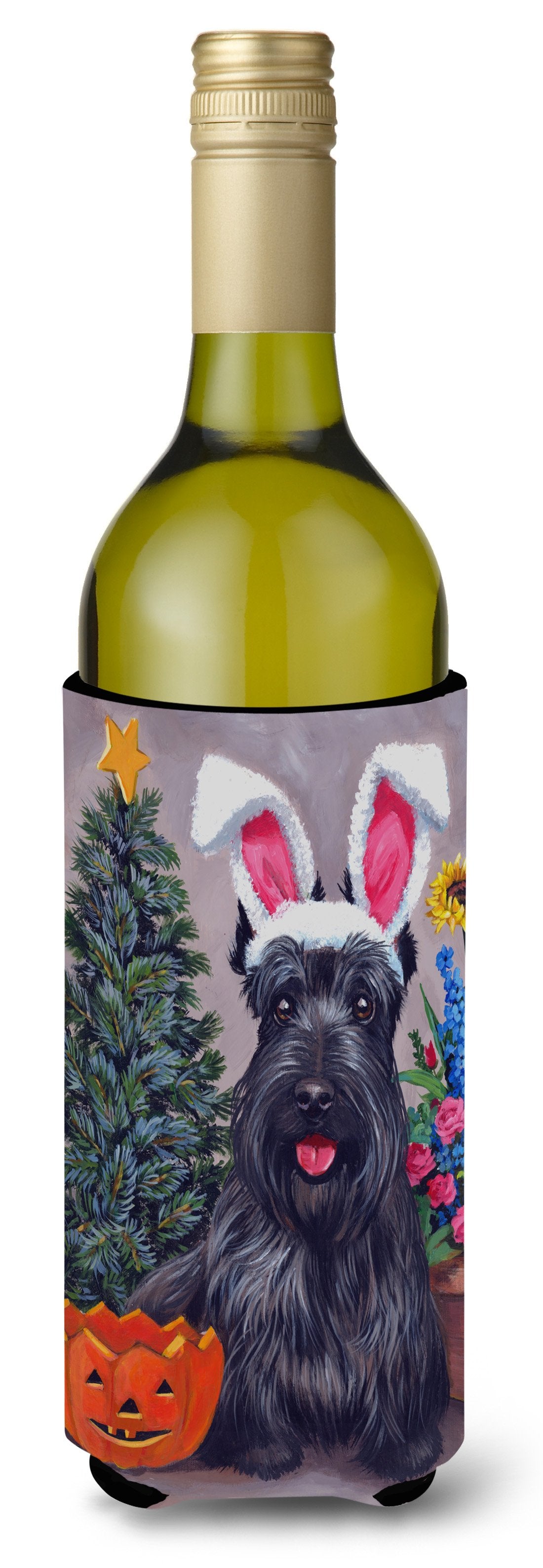 Scottish Terrier Scottie for All Seasons Wine Bottle Hugger PPP3138LITERK by Caroline&#39;s Treasures