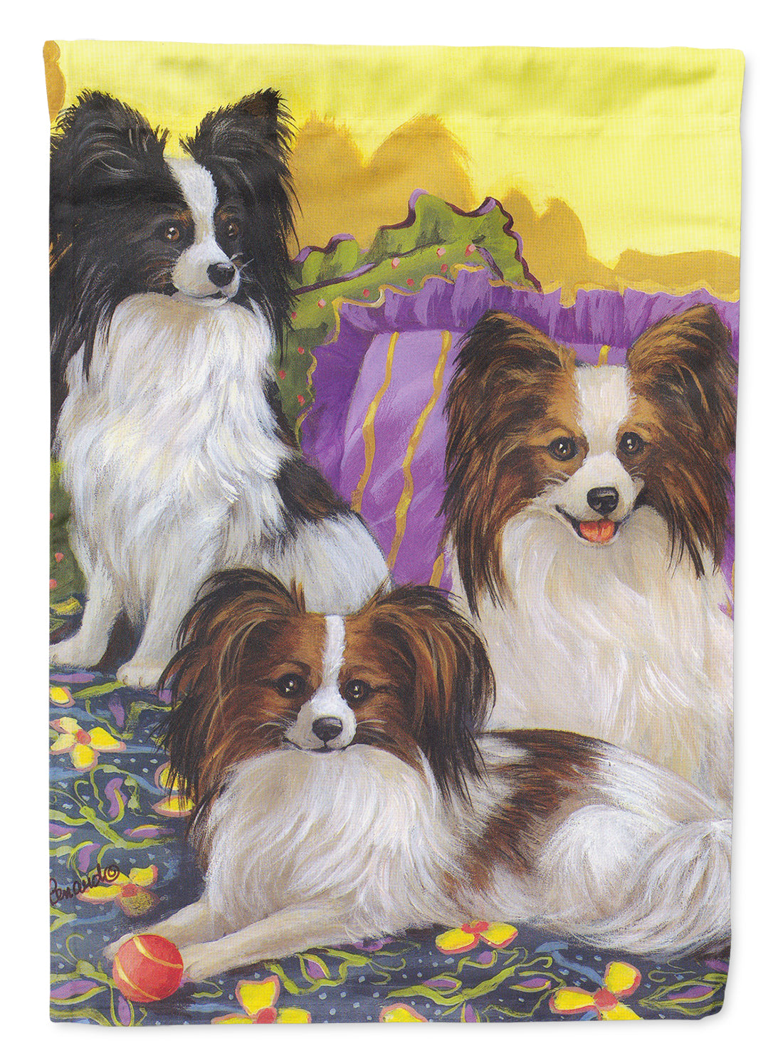 Papillon Party Pals Flag Canvas House Size PPP3144CHF  the-store.com.