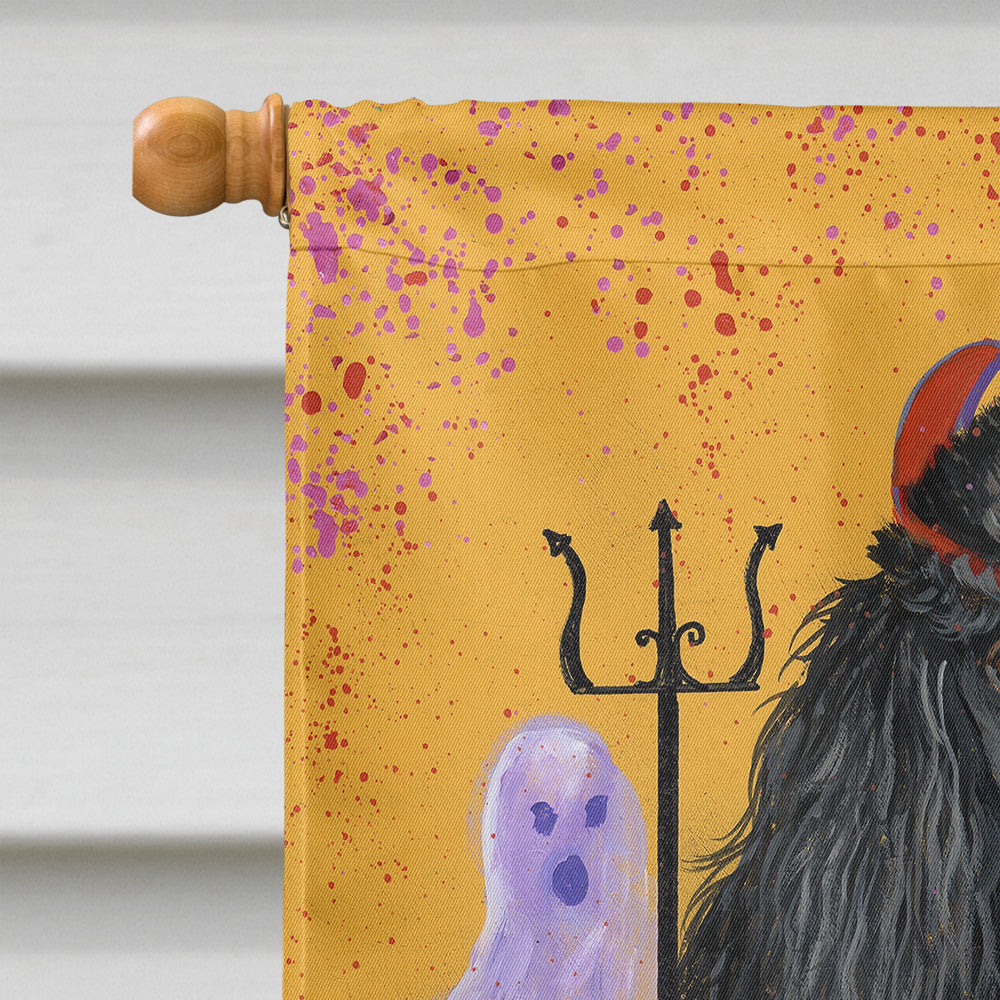 Poodle Halloween Flag Canvas House Size PPP3146CHF  the-store.com.