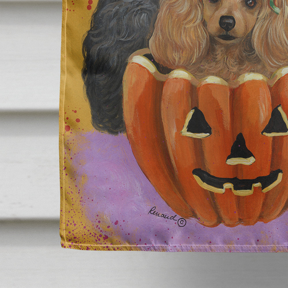Poodle Halloween Flag Canvas House Size PPP3146CHF  the-store.com.
