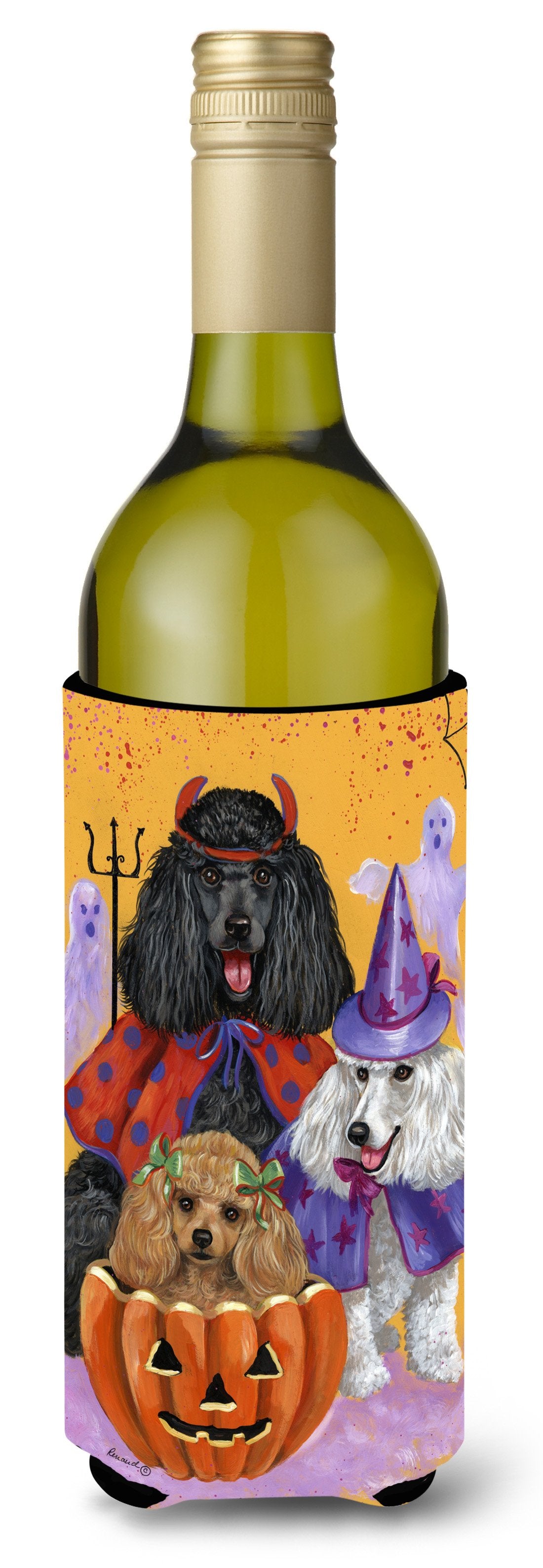 Poodle Halloween Wine Bottle Hugger PPP3146LITERK by Caroline&#39;s Treasures
