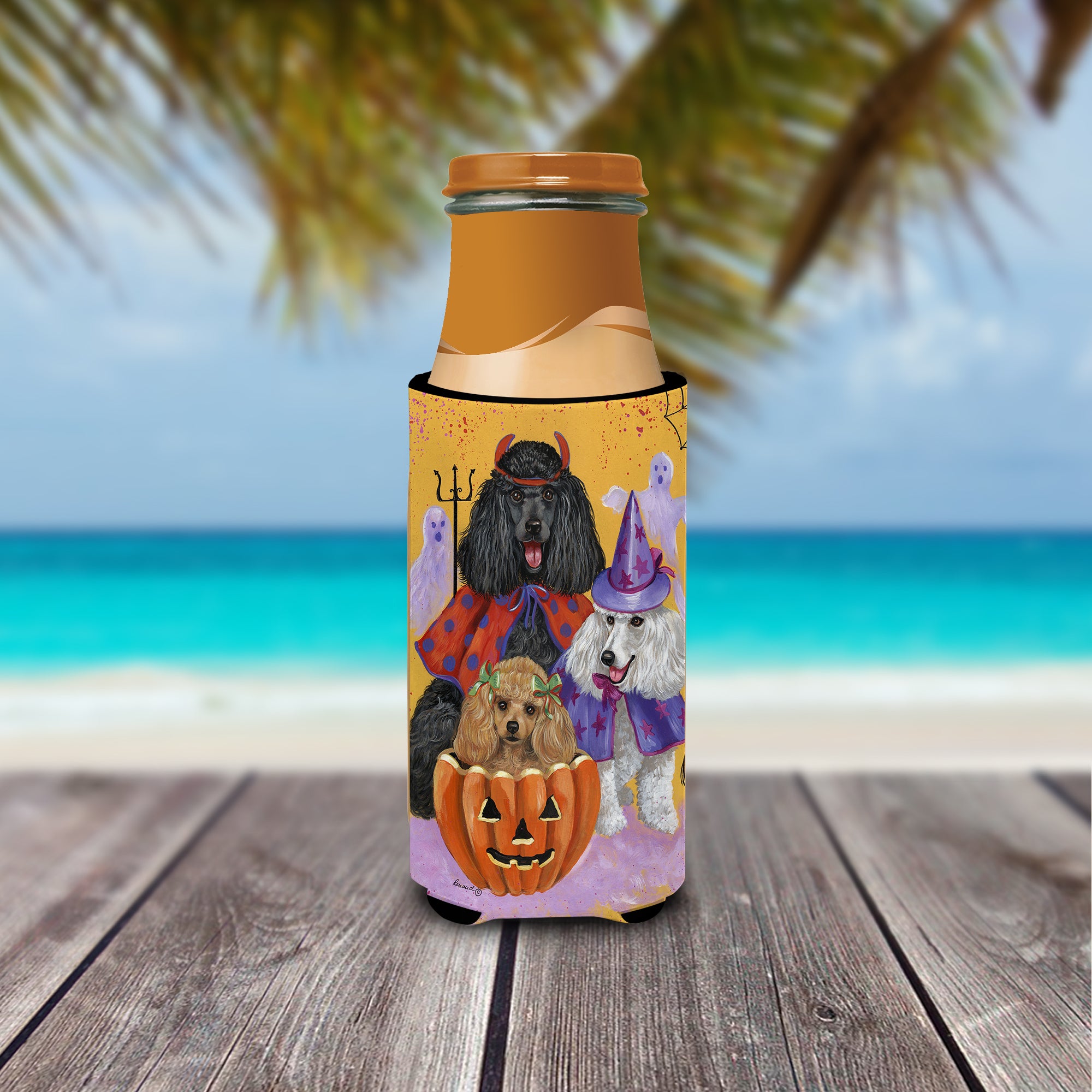 Poodle Halloween Ultra Hugger for slim cans PPP3146MUK  the-store.com.